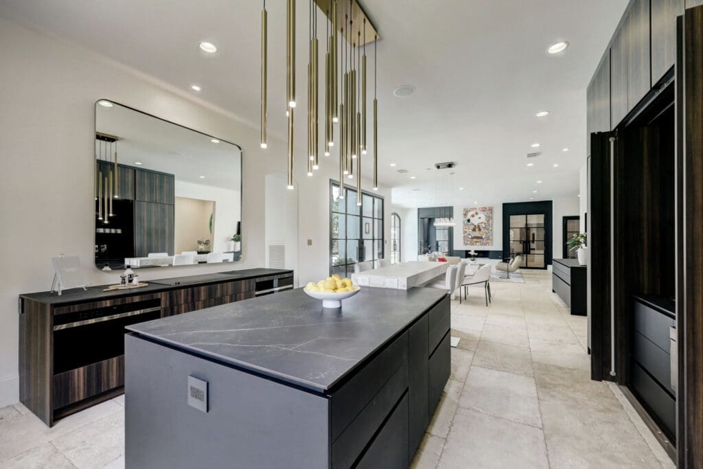 The uber modern kitchen at 5620 Bordley. (Photo by TK Images)