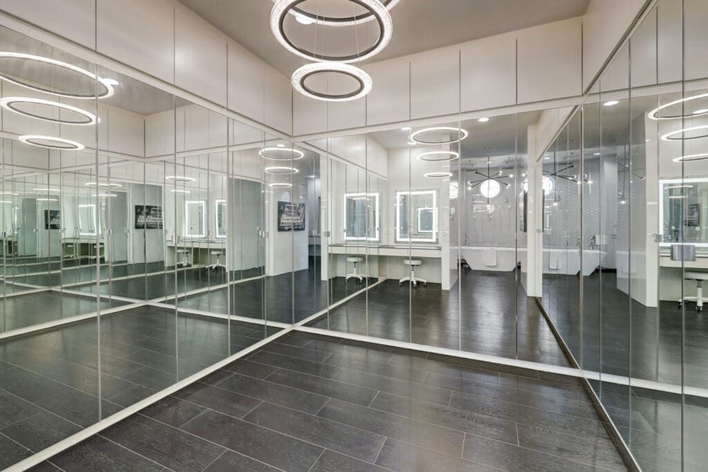  Her primary closet with mirrored doors at 5620 Bordley Drive. (Photo by TK Images)