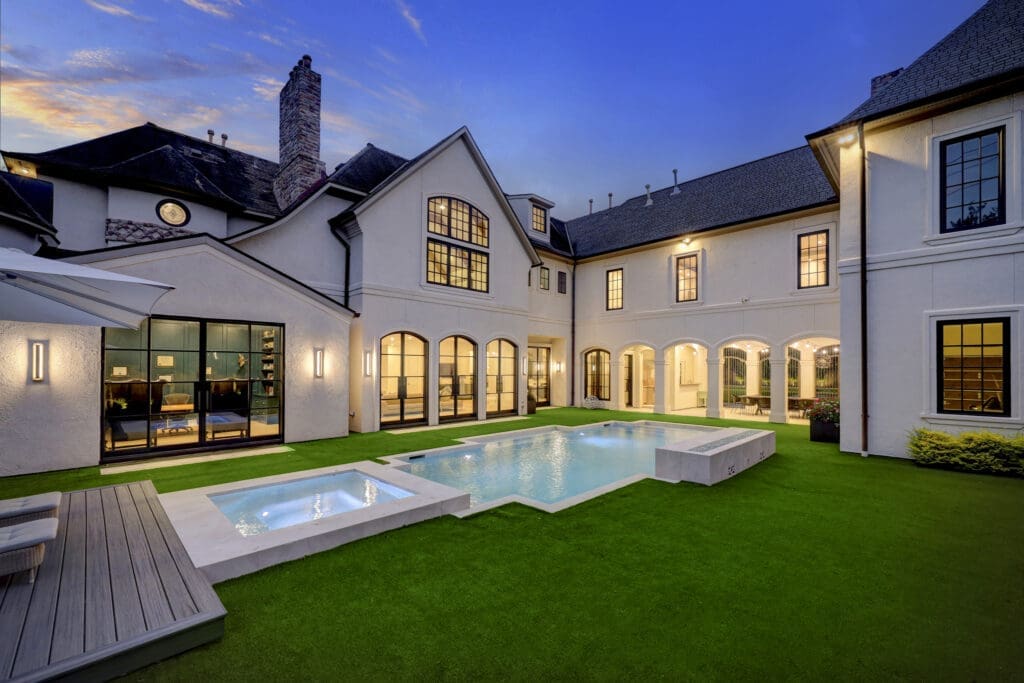 The view from the back at 5620 Bordley Drive in Tanglewood. (Photo by TK Images)