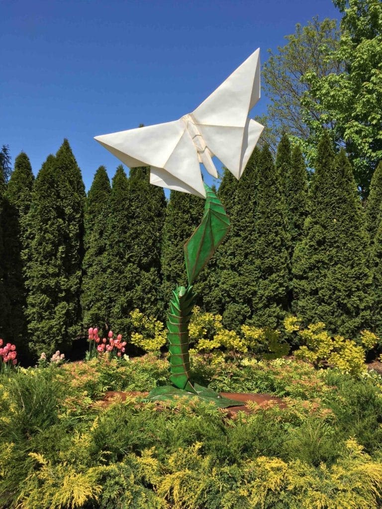 Emerging Peace tells the story of the lifecycle of a butterfly. It is another work from Kevin Box Studio.