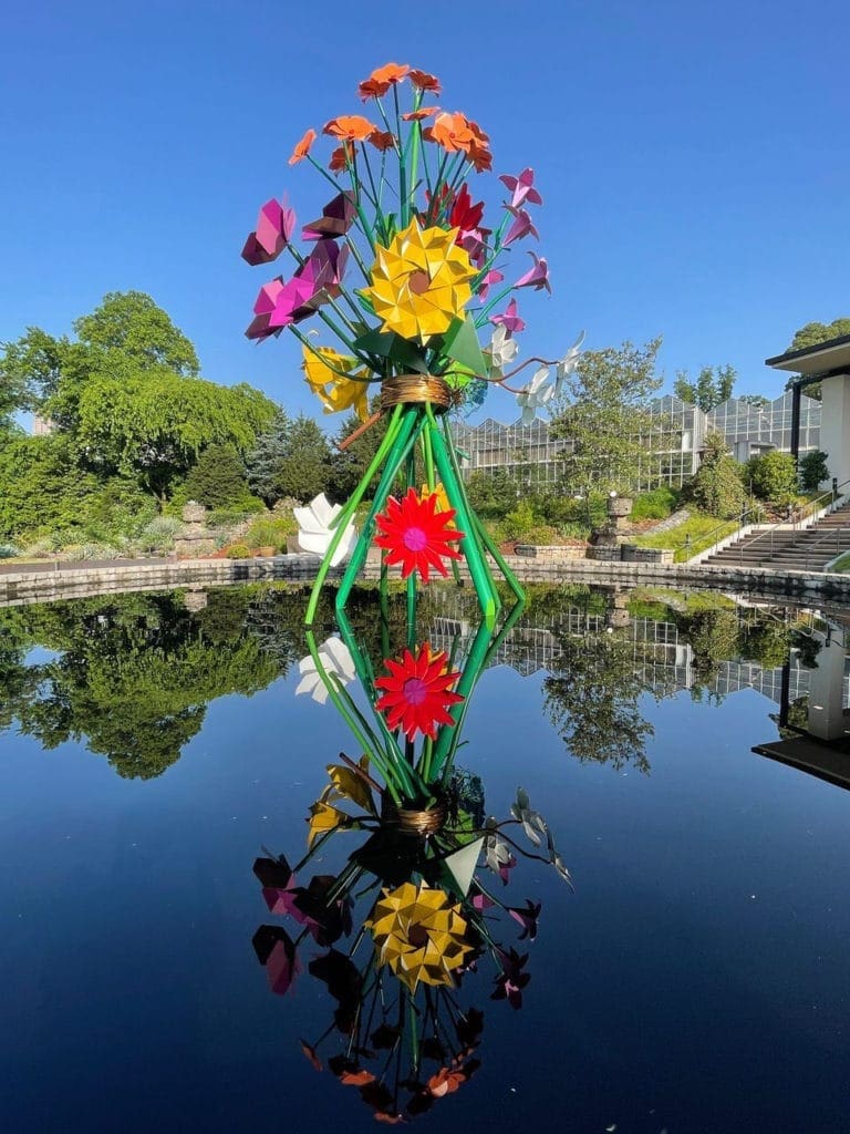 Scents of Gratitude soars some 30 feet high. By Kevin Box Studio.