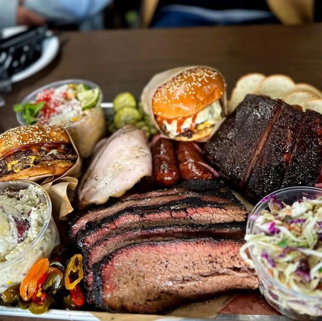 Check out this sampling of the barbecue turned out by Dayne's Craft Barbecue. It's a great representation of this Top 50 BBQ joint.