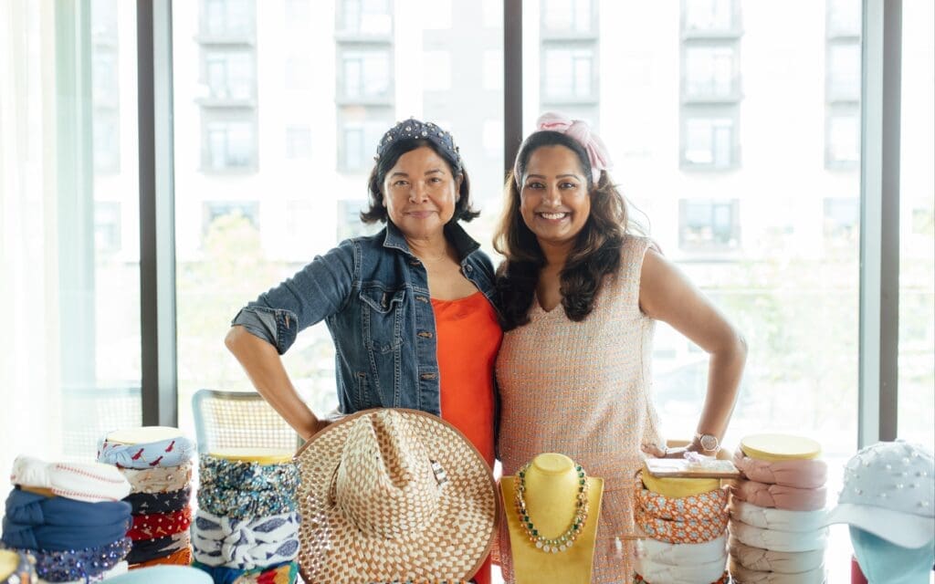 Diane Jones, Pyra Kurup at the Georgia James pop-up event. (Photo by Emma Umana)