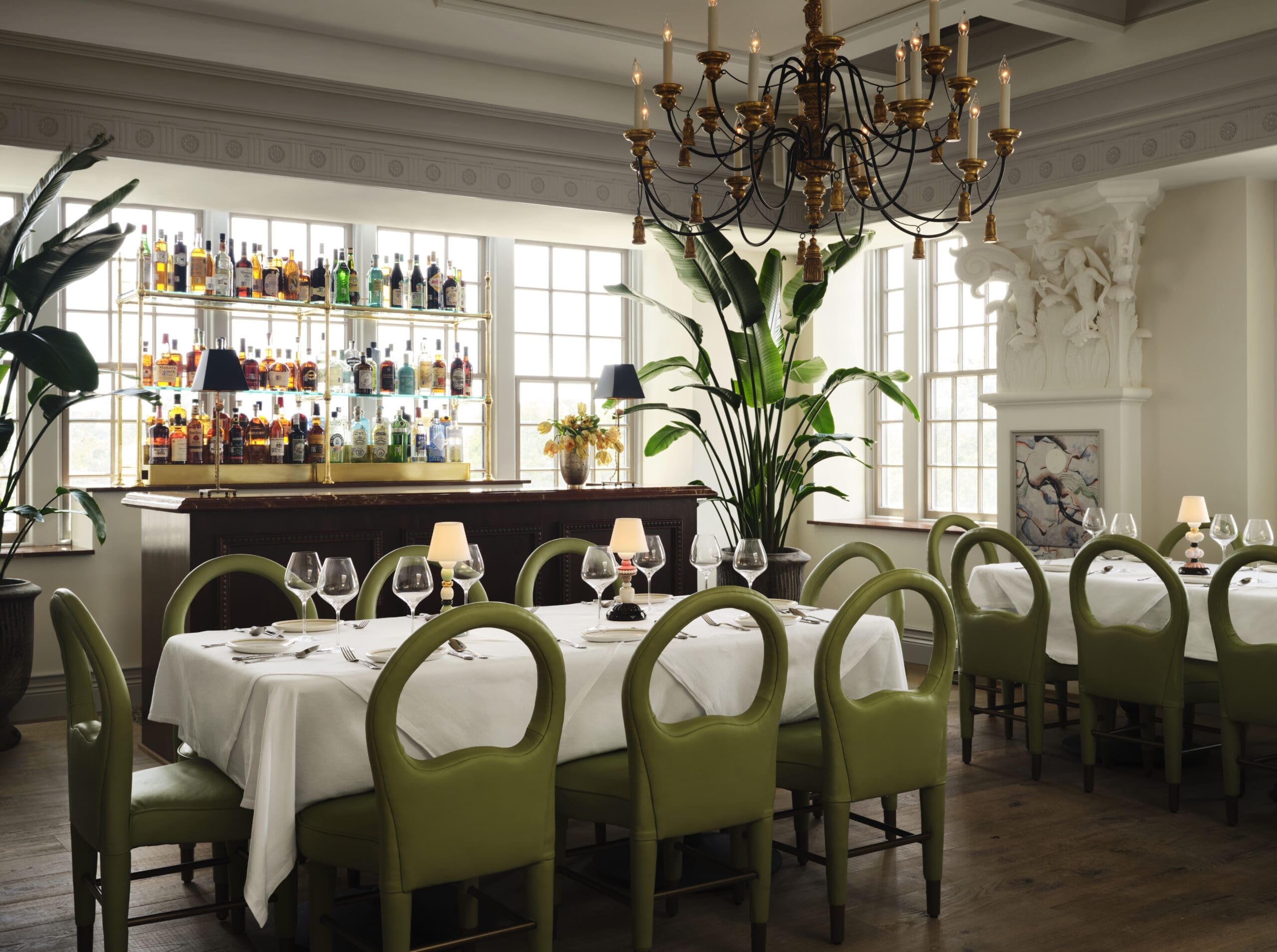 While other dining rooms offer a light and airy feel. (Photo by Douglas Friedman)