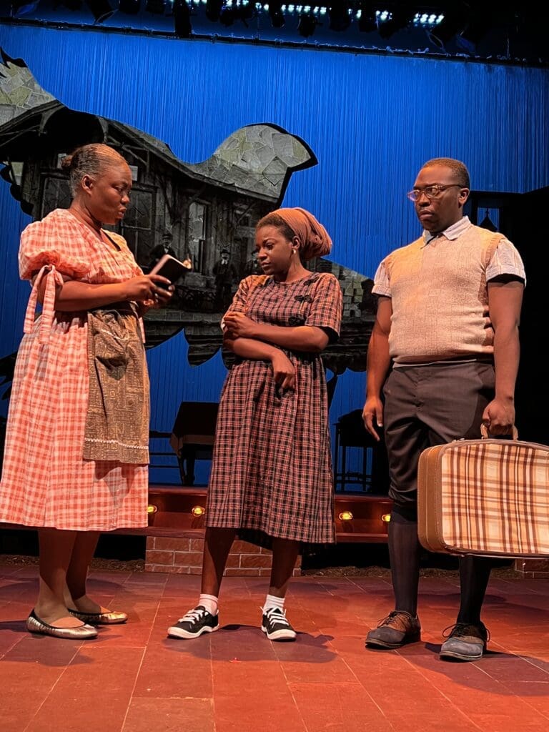 Rita L. Hughes, Manniah Harris, Alric Davis in Ensemble Theatre's production of "Phenomenal Woman: Maya Angelou" (Photo by Aesthetic Alkhemy)