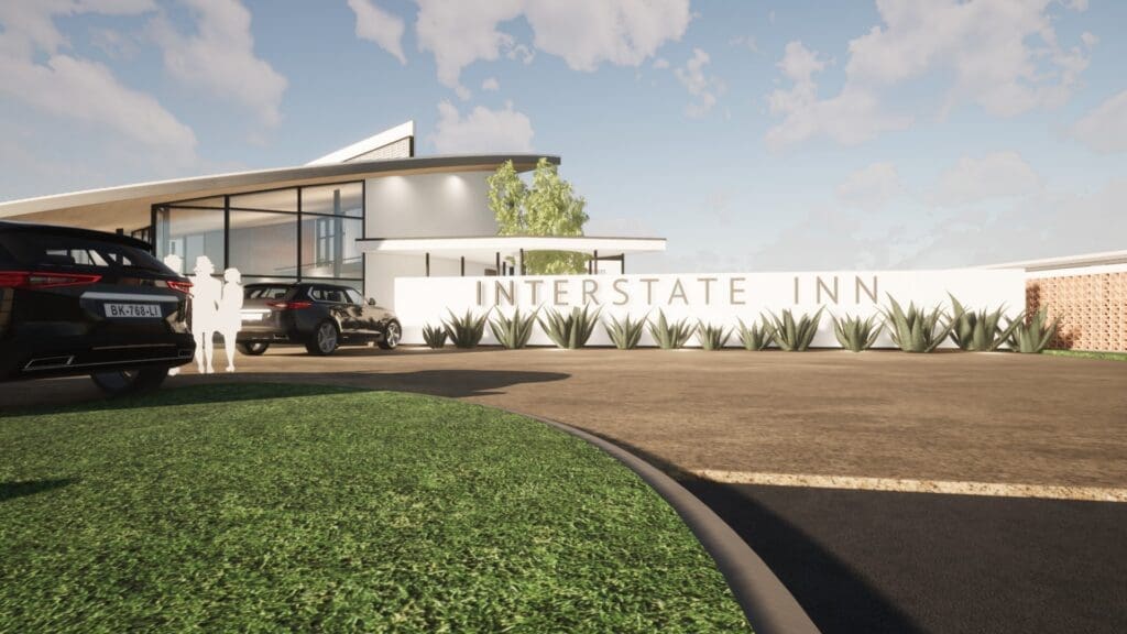 The Interstate Inn is taking shape in Stephenville. It is first retro rework motel from Mod Motels.