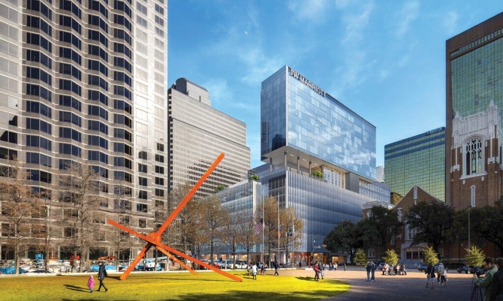 JW Marriott Dallas Arts District is Dallas' first JW Marriott hotel.