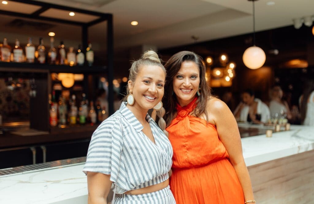 Jana Swick, Jennifer Doebele at the Georgia James pop-up shopping event. (Photo by Emma Umana)