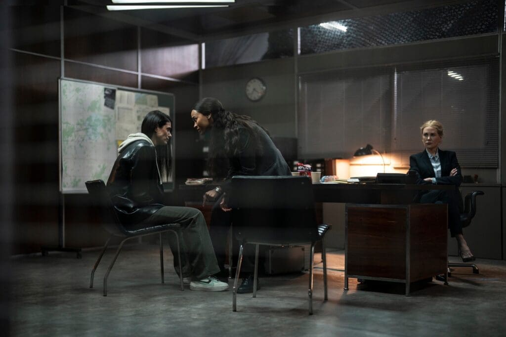 New recruit Cruz is about to get in over her head, according to the trailer of Lioness. (Photo by Luke Varley/Paramount+)