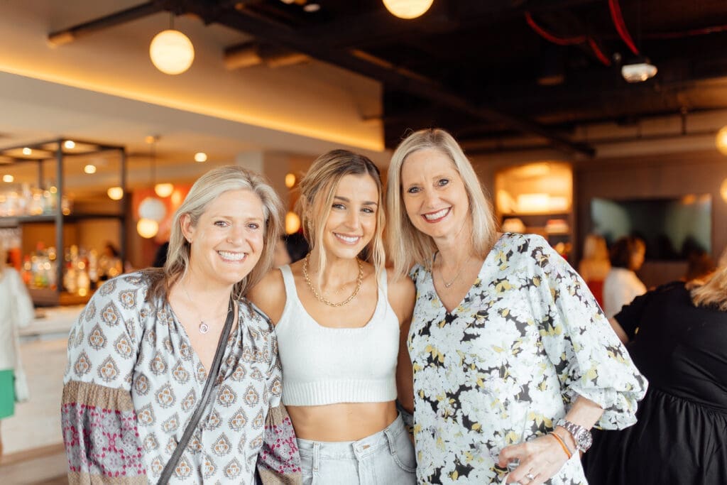 Margaret Foss, Reagan Bregman, Karen Weiss  at the Georgia James pop-up shopping event. (Photo by Emma Umana)