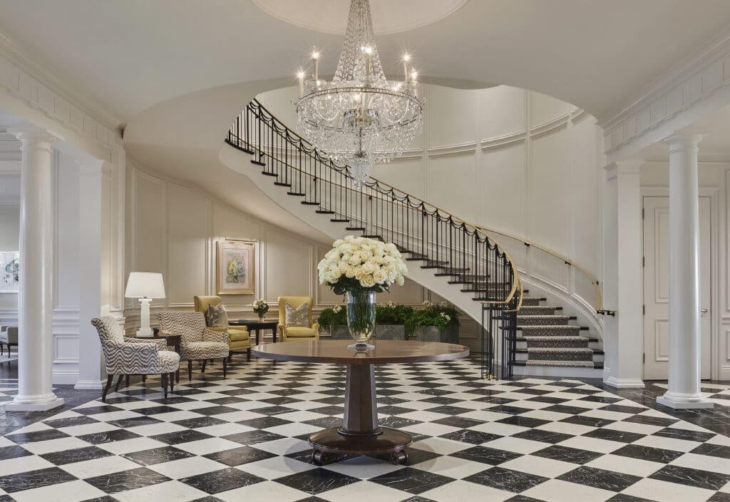 The classic, glamorous design of Rosewood Miramar Beach sets the tone for a super luxury hospitality experience. 