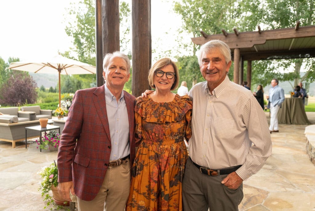 Scott & Loraine Wegmann, Murry Bowden at the Memorial Hermann Foundation friend-raising events in Aspen. (Photo by Daniel Ortiz)