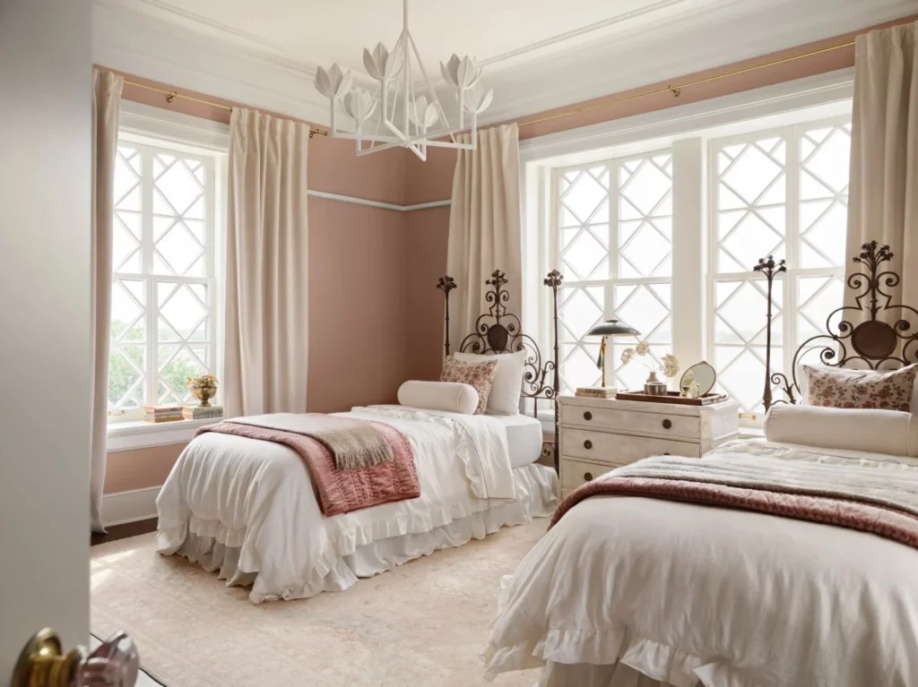 Diamond grid windows add an element to almost every room. (Photo by Lisa Petrol)