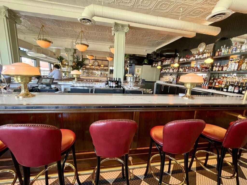 Walloon's - horseshoe shaped bar will be first come first served according to Marcus Paslay. (Photo by Courtney Dabney)