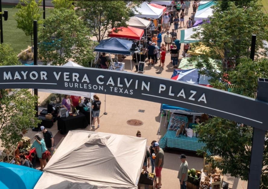 Burleson features over forty vendors every Saturday.