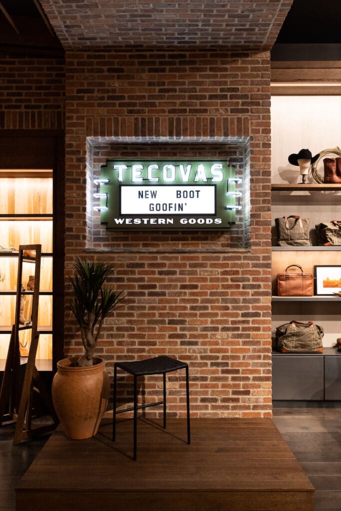 Tecovas' largest store to date just opened in Dallas' NorthPark Center. (photo by Justin Clemons, courtesy of NorthPark Center)