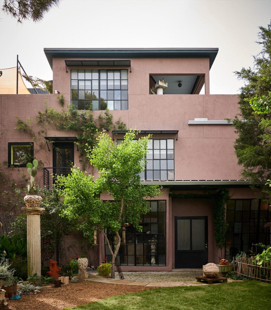 The Tower House, completed in 2022, references the Mexico City studio shared by Diego Rivera and Frida Kahlo. (Photo by Pär Bengtsson)