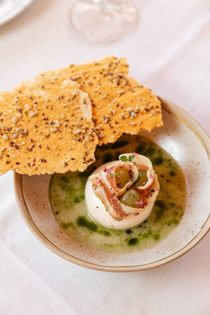 The burrata is another stunner at Georgie. (Photo by Beckley)