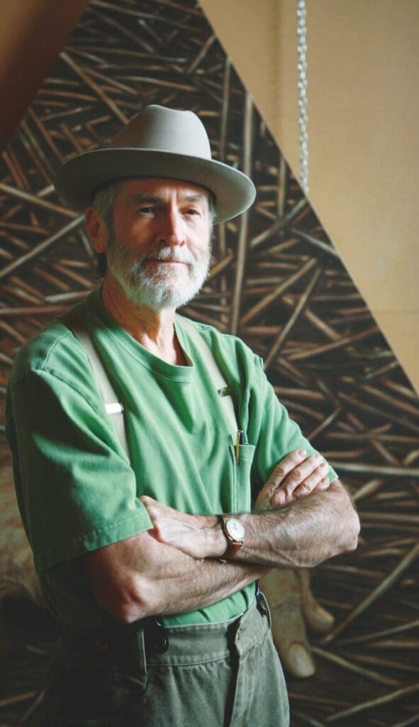 Wayne Gilbert was the unofficial captain of Houston's art scene. (Photo by Jenny Antill Clifton, courtesy Texas Artists Today)