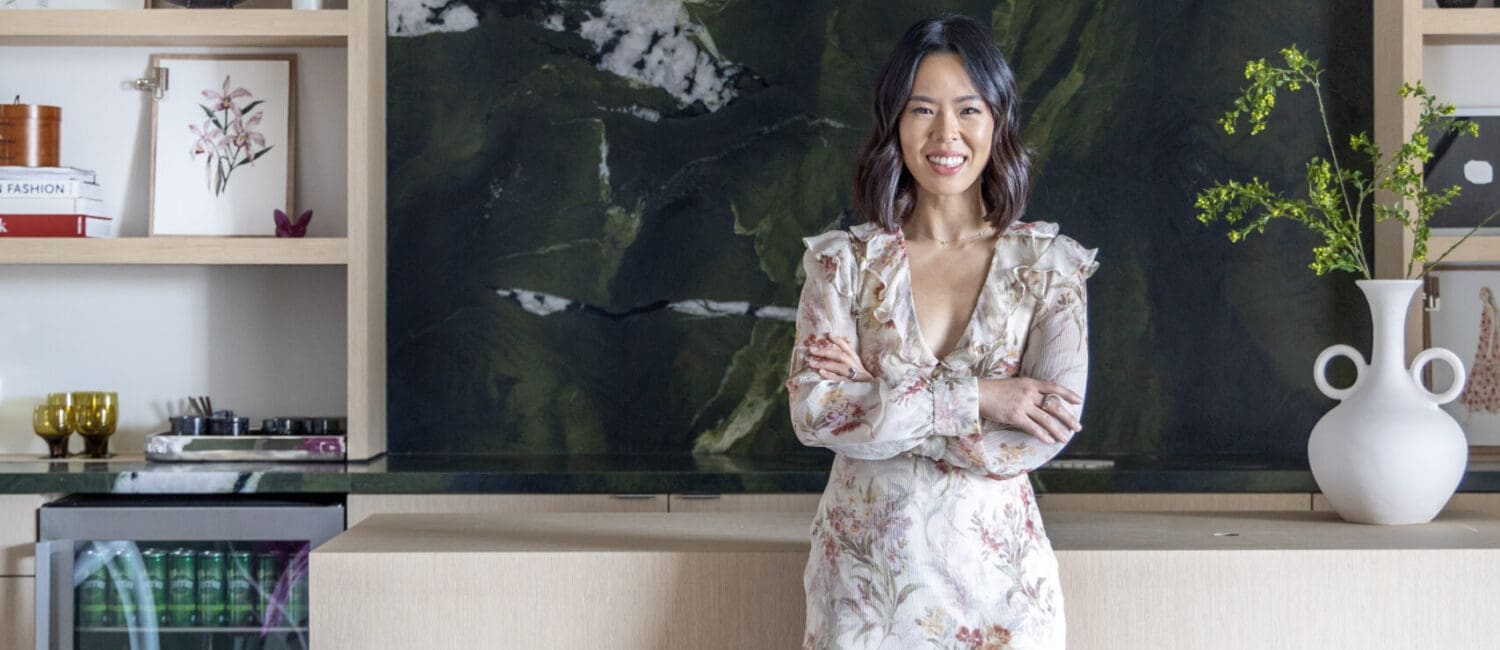 Houston based fashion designer Christy Lynn Lee in her new flagship boutique in Memorial Villages. (Photo by Jordan Geibel)