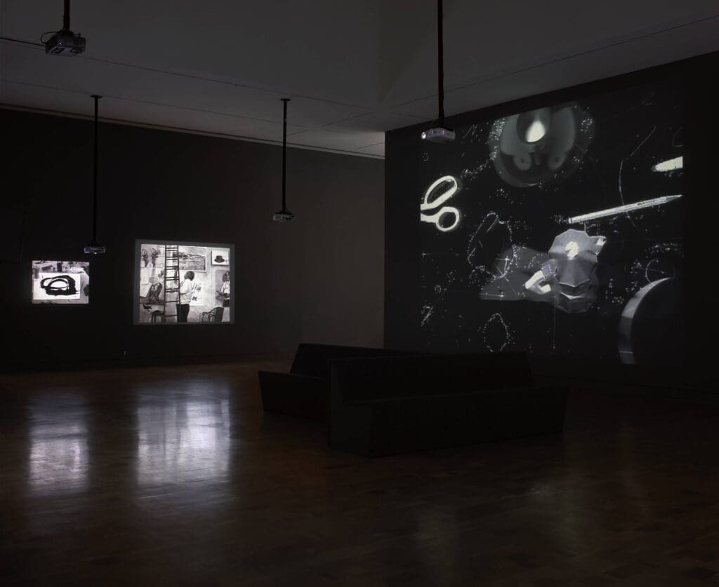 William-Kentridge's "7 Fragments for Georges Méliès," installation view, 2003. (Courtesy Museum of Fine Arts, Houston)