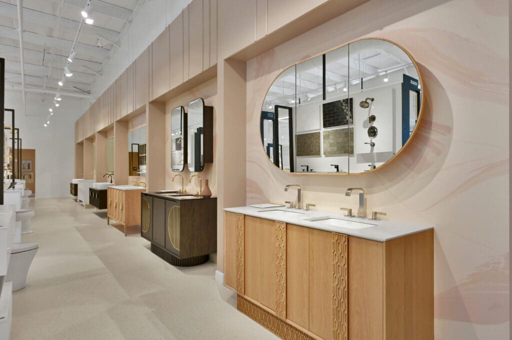 Customers can select every product they need to create their space, as well as view various package options that are available for purchase, from appliances to tile work and cabinetry.