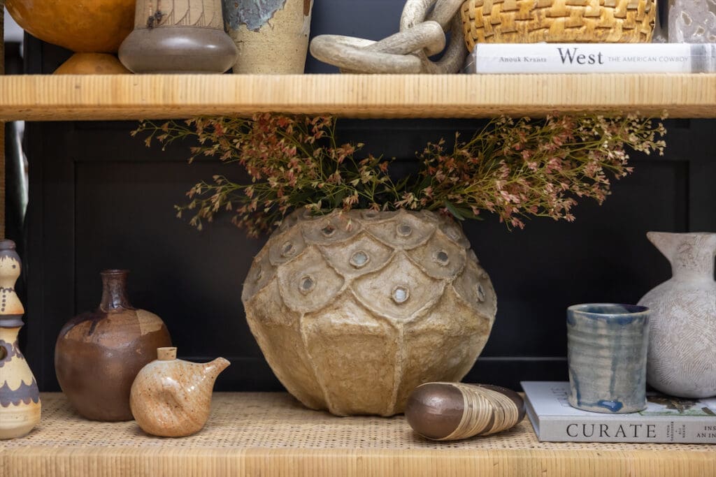 Details at the Angeline Guido Design vignette at Thrift Studio 2023.  (Photo by Aaron Dougherty)