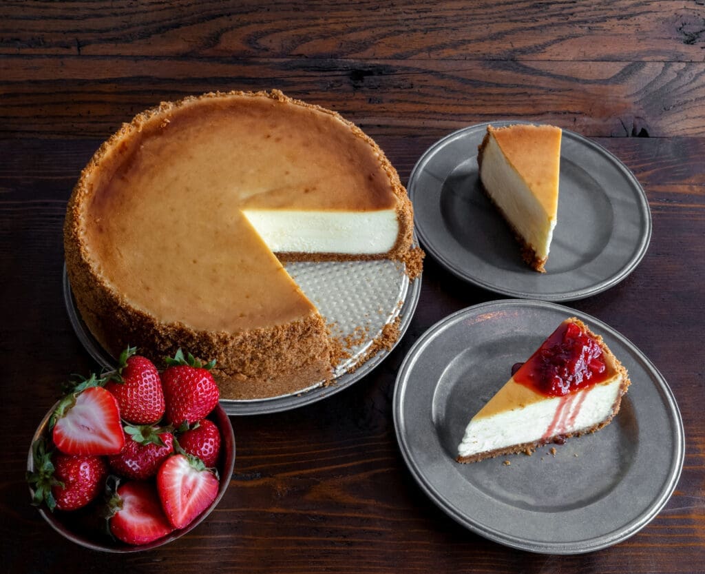 Cheese cake is among the recipes included in Johnny Carrabba's second cookbook. (Photo by Debora Smail)