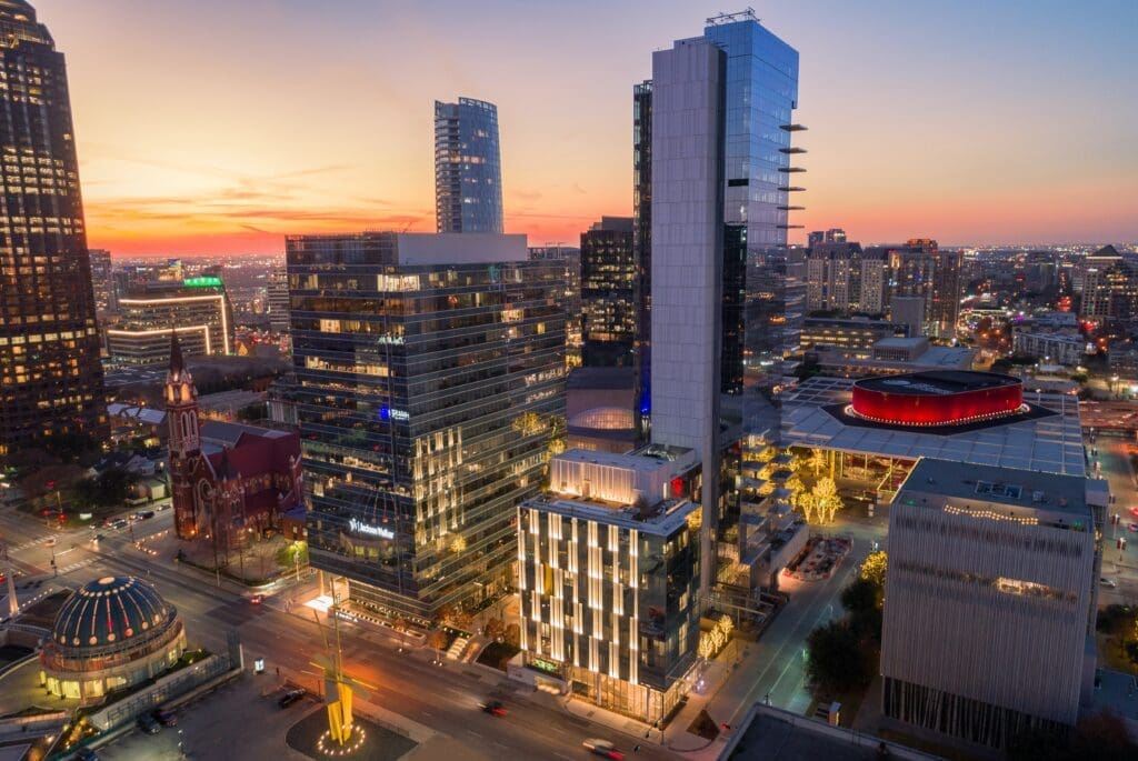 HALL Arts Hotel offers unbeatable Dallas views. 