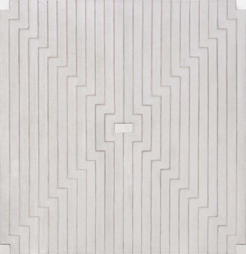 Frank Stella's "Avicenna," 1960 (Photo by Paul Hester. © Frank Stella / Artists Rights Society (ARS), New York.)