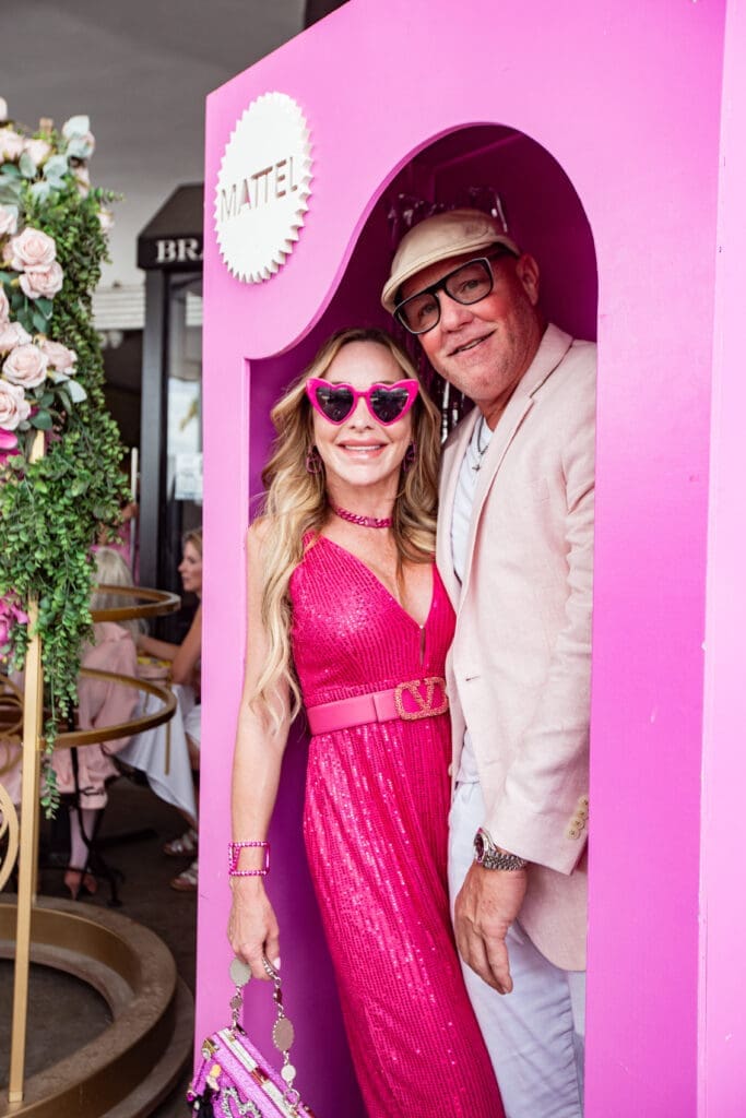 Genessa Gerber, Kevin Scoggins at Le Barbie Brunch at Brasserie 19 (Photo by Alexander Hemingway)
