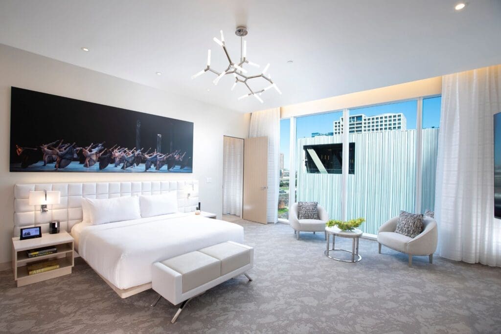 The Grande Finale Suite at HALL Arts Hotel.