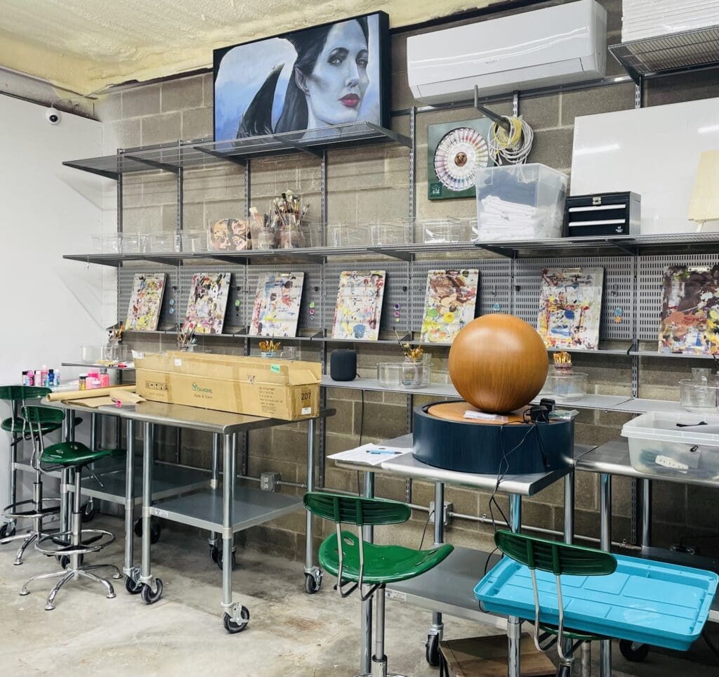 The art studio will host classes by many local artists. (Photo by Courtney Dabney)