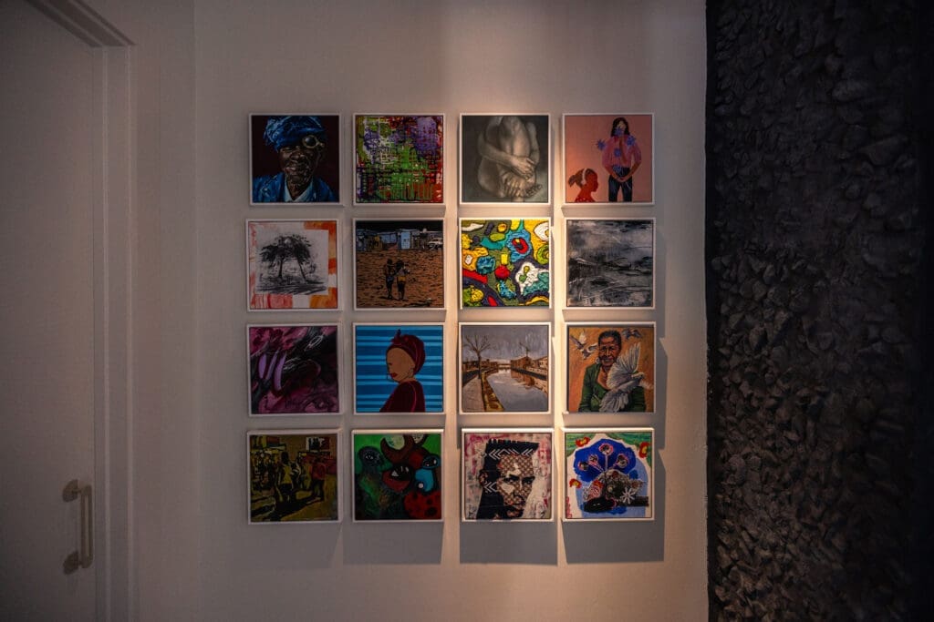 The powers that be at Nando's collaborate with both South African and a community's local artists to decorate each space. They are said to possess the largest collection of South African art in the world. Photo by Michael Anthony.