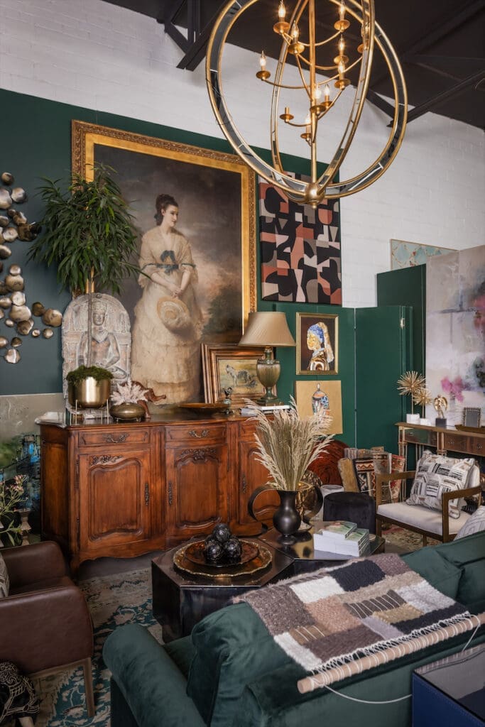 Joel Baldazo's vignette at Thrift Studio 2023.  (Photo by Aaron Dougherty)