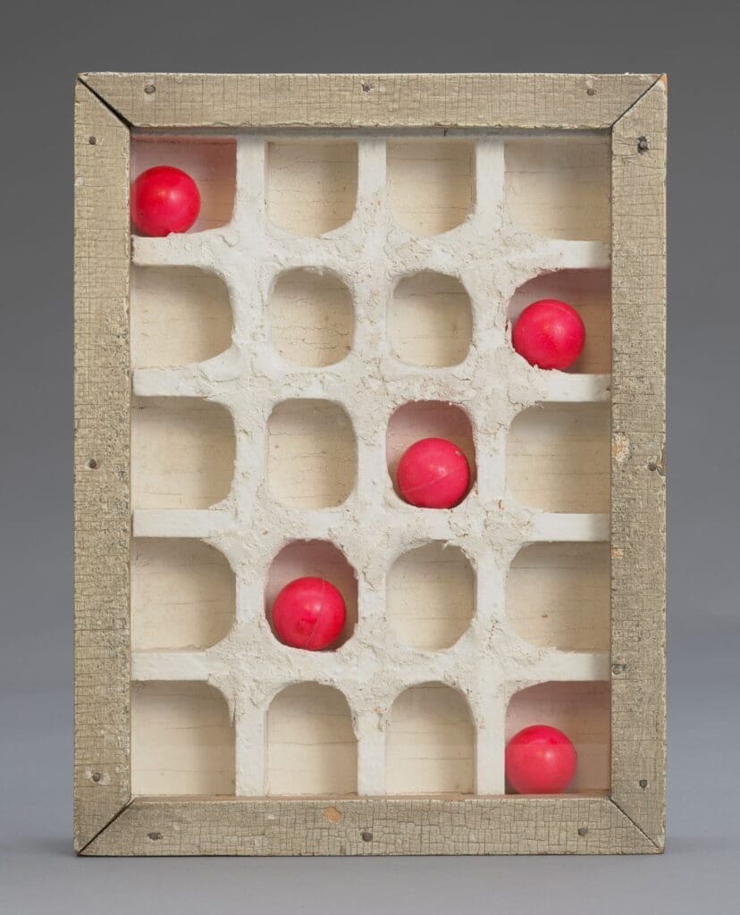 Joseph Cornell, "Discarded Descartes," 1954-1956 (Photo by Paul Hester. © The Joseph and Robert Cornell Memorial Foundation / VAGA at Artists Rights Society (ARS), NY.)