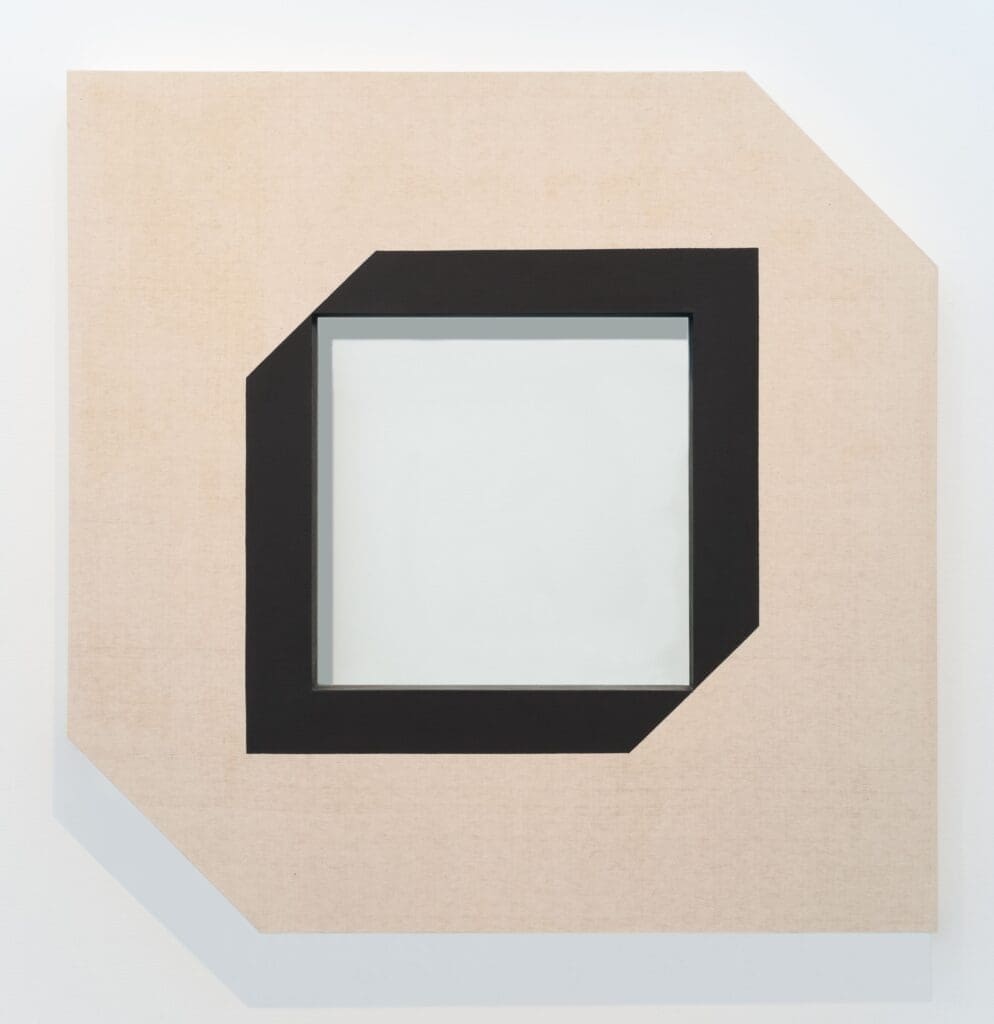 Larry Bell's "Conrad Hawk," 1961 (Courtesy the Menil Collection)