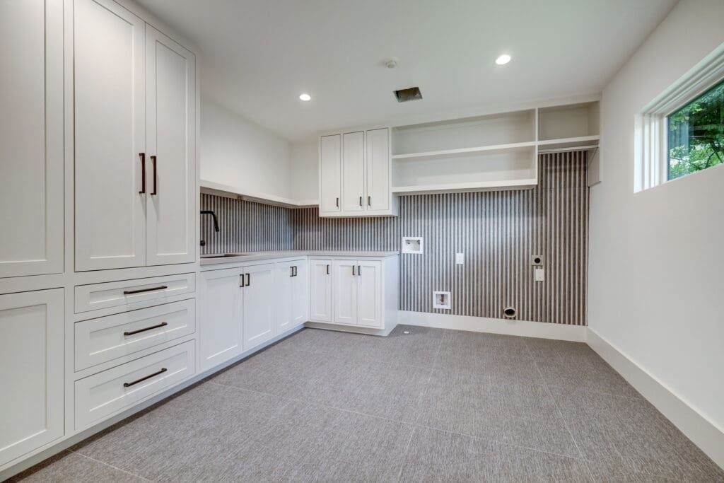 The spacious laundry room at 3628 Locke Lane in River Oaks. (Photo by TK Images for Compass)
