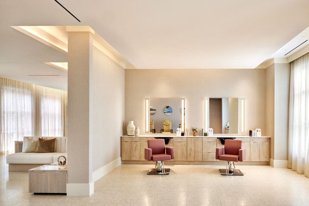 Services range from massages and facials to manicures/pedicures, makeup application and specialized hair services (including cuts, colors and dry styling).