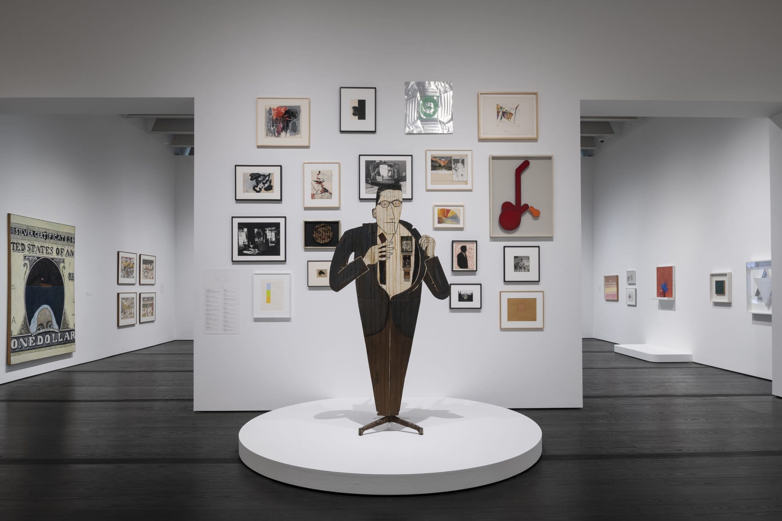 Installation view of "The Curatorial Imagination of Walter Hopps" at the Menil Collection (Photo by Paul Hester)