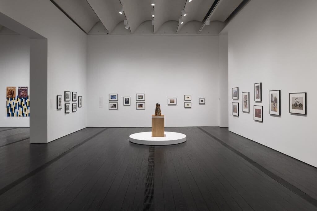 Installation view of "The Curatorial Imagination of Walter Hopps" at The Menil Collection (Photo by Paul Hester)