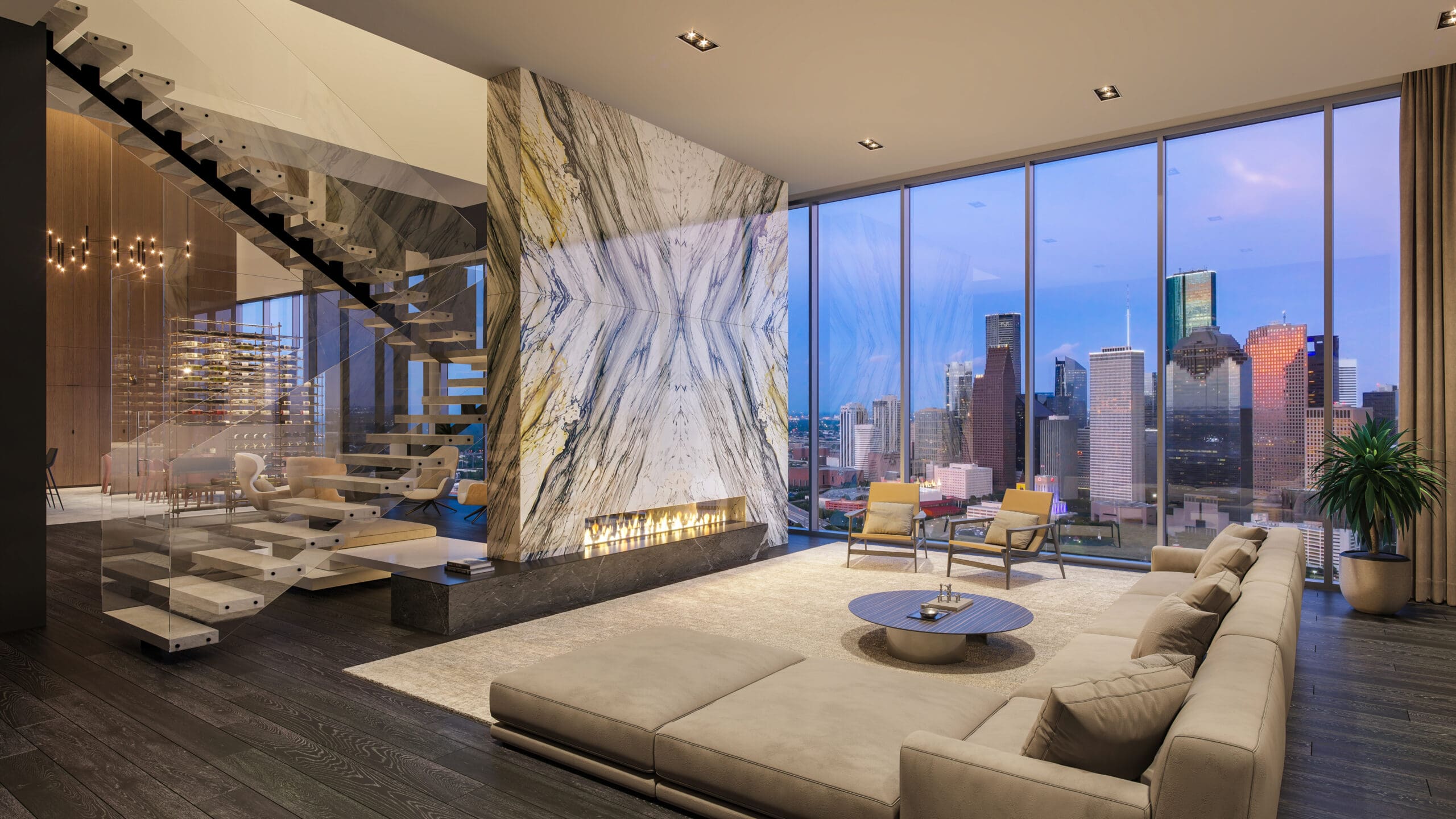 The Houston penthouses are anything but ordinary.