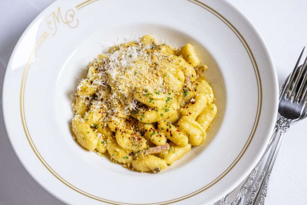 The Uni Shells Carbonara is a favorite pasta at Mister Charles. (Photo by Evan Sung)