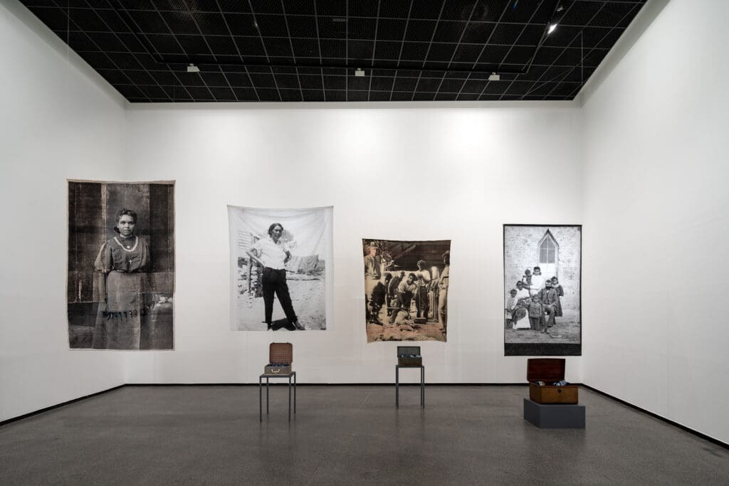 Yhonnie Scarce's "Remember Royalty," 2018, at This Is No Fantasy, Melbourne. (Courtesy This Is No Fantasy, Melbourne) 