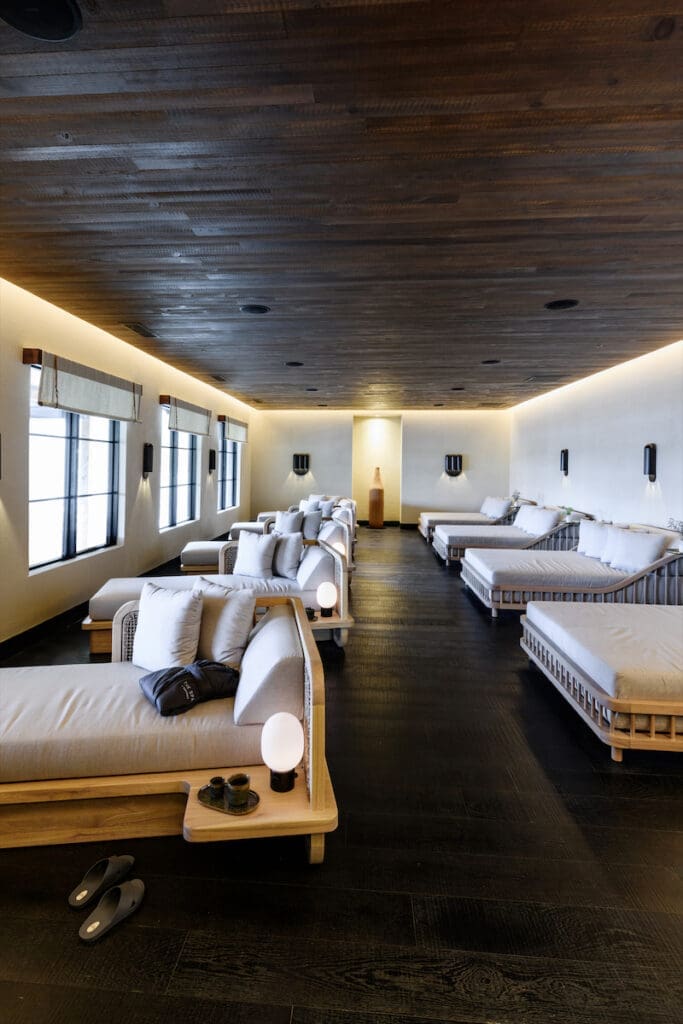 The relaxation room at Southall's spa. 
