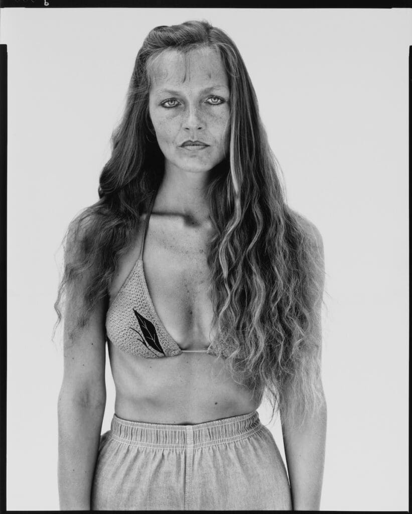 Richard Avedon’s Charlene Van Tighem, physical therapist, Augusta, Montana, 6/23/83. (AMON CARTER MUSEUM OF AMERICAN ART, FORT WORTH; © THE RICHARD AVEDON FOUNDATION) 