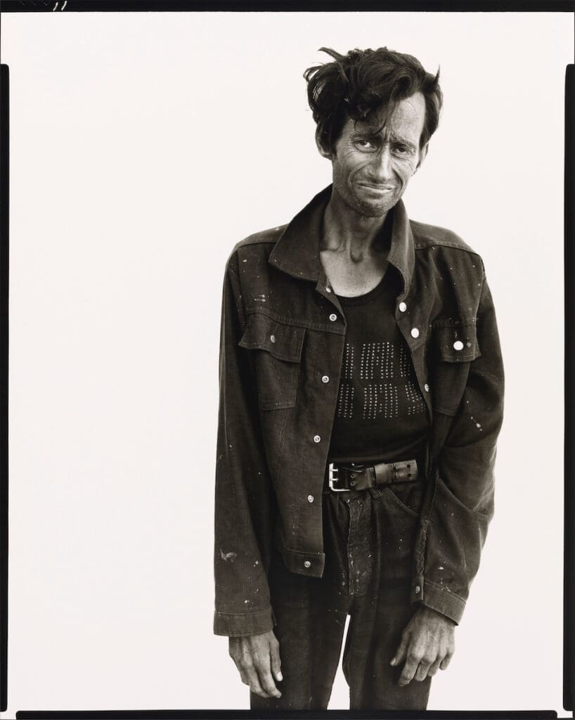 Richard Avedon’s Richard Garber, drifter, Interstate 15, Provo, Utah, 8/20/80.