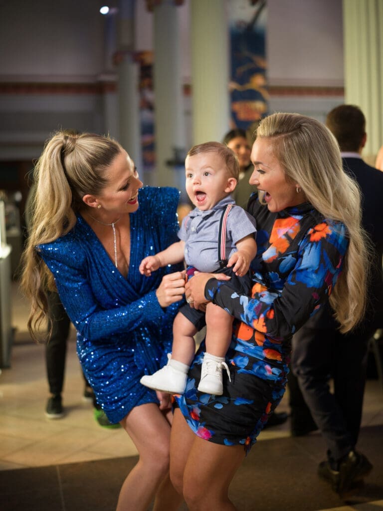 Allie LaForce, her son Jacob Smith, Aubrey LaForce at the HelpCureHD gala held in Union Station at Minute Maid Park. (Photo by Daniel Ortiz)