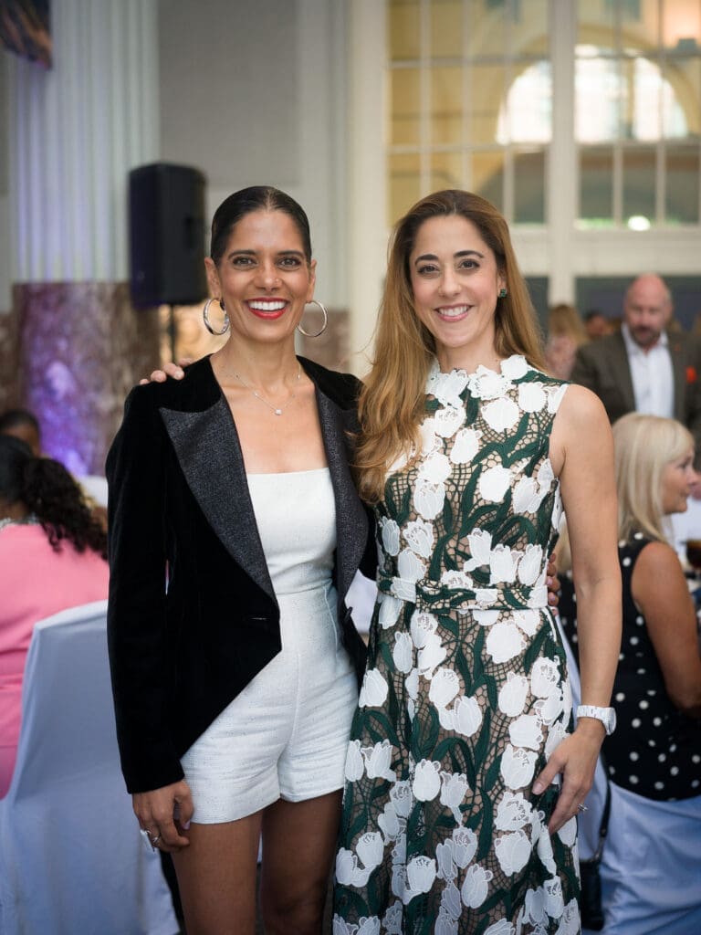 Anita Sehgal, Kristina Somerville at the Astros' 'Champions for Healthy Families' luncheon at Union Station. (Photo by Daniel Ortiz)