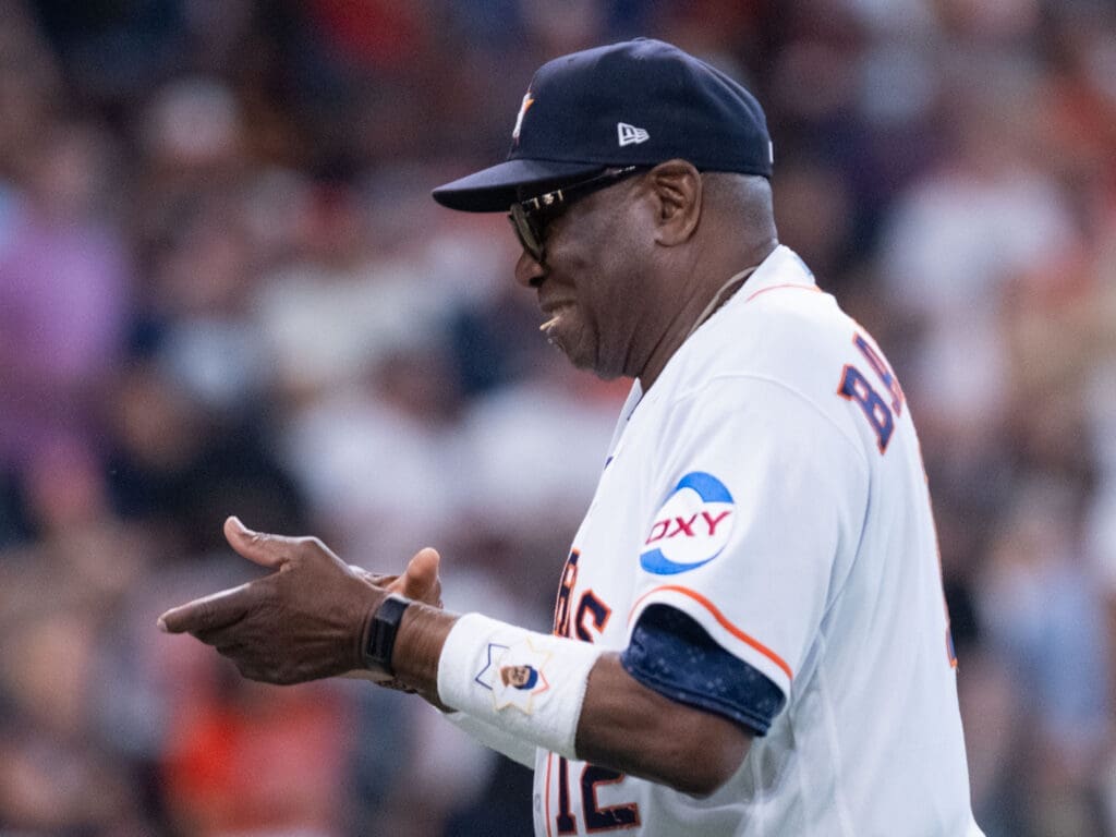 Astros manager Dusty Baker knows some wins are bigger than others. (Photo by F. Carter Smith)